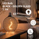 bec led e27 25w negru 1800k sticla aurie 1