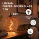 bec led e27 25w cupru 1800k sticla aurie 1