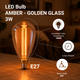 bec led e27 3w chihlimbar 1800k sticla aurie 1