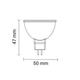 bec spot led mr16 5w 12v 110 smd 6000k 2