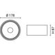 spot led cob 30w rotund rotativ negru 100lm w cct bridgelux 4