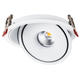 spot led cob 15w rotund rotativ alb 100lm w cct bridgelux