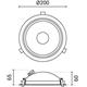 spot led cob 30w rotund rotativ negru 100lm w cct bridgelux 2