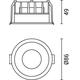 spot led cob 10w rotund negru 100lm w cct bridgelux 2