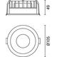 spot led cob 15w rotund negru 100lm w cct bridgelux 2