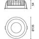 spot led cob 20w rotund alb 100lm w cct bridgelux 2