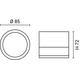 spot led cob 12w aplicat rotund negru 100lm w 4000k 3