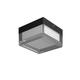 aplica led de exterior patrat negru alb 9w 3cct 100lm w ip65