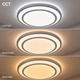 aplica led 12w 75lm w alb argintiu corp cct 2