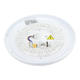 aplica led 12w 75lm w alb argintiu corp cct 5