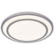 aplica led 12w 75lm w alb argintiu corp cct