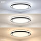 aplica led 36w 75lm w alb negru corp cct 2