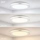aplica led 36w 75lm w alb argintiu corp cct 2