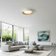aplica led 24w 75lm w alb lemn corp cct 6