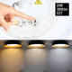 aplica led 24w 75lm w negru lemn corp cct 2