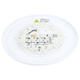 aplica led 48w 75lm w negru lemn corp cct telecomanda 5