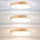 aplica led 48w 75lm w alb lemn corp cct telecomanda 2