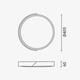 aplica led 48w 75lm w alb lemn corp cct telecomanda 3