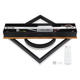 aplica led 44w 75lm w negru lemn corp cct telecomanda 5