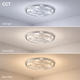 aplica led 68w 75lm w acrilic corp cct telecomanda 2