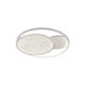 aplica led 64w 75lm w alb gri corp cct telecomanda