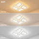 aplica led 128w 75lm w alb gri corp cct telecomanda 2