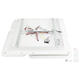 aplica led 128w 75lm w alb gri corp cct telecomanda 6