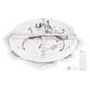 aplica led 68w 75lm w alb gri corp cct telecomanda 5