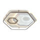 aplica led 84w 75lm w alb gri corp cct telecomanda