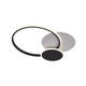 aplica led 78w 75lm w alb negru corp cct telecomanda