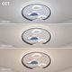 aplica led 78w 75lm w alb negru corp cct telecomanda 2