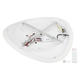 aplica led 88w 75lm w alb corp cct telecomanda 5