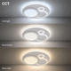 aplica led 84w 75lm w alb gri corp cct telecomanda 2