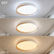aplica led alb lemn deschis 36w 90lm w 3cct cu memorie telecomanda 2