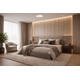 aplica led alb lemn deschis 36w 90lm w 3cct cu memorie telecomanda 3