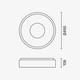 aplica led alb 54w 90lm w 3cct cu memorie telecomanda 4