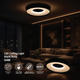 aplica led negru 54w 90lm w 3cct cu memorie telecomanda 1