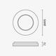 aplica led alb 54w 90lm w 3cct cu memorie telecomanda 4