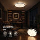 aplica led negru alb 54w 90lm w 3cct cu memorie telecomanda 1