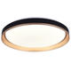 aplica led negru auriu 36w 90lm w 3cct cu memorie telecomanda