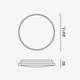 aplica led pictata 36w 90lm w 3cct cu memorie si telecomanda 3