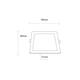 spot led slim incastrat patrat 3w 3cct alb 1