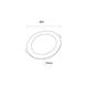spot led slim incastrat rotund 3w 3cct negru 1