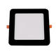 spot led slim incastrat patrat 3w 3cct negru