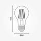 bec led a60 6w 630lm e27 4000k filament 2
