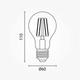 bec led a60 10w 1350lm e27 2700k filament 2