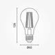 bec led a60 12w 1500lm e27 4500k filament 2