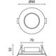spot led 3w 5w 7w incastrat rotund ac cct selectabil putere selectabila alb 2