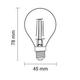 bec led g45 2w 200lm e14 4500k filament 2