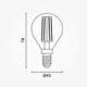 bec led lumanare g45 e14 4w 400lm amber 2500k 2